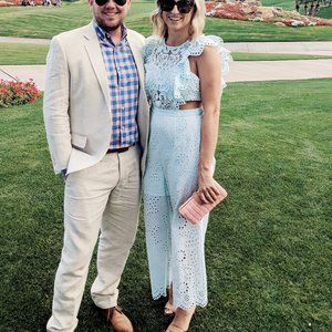 Free People Eyelet Lace Jumpsuit (Sz 2)